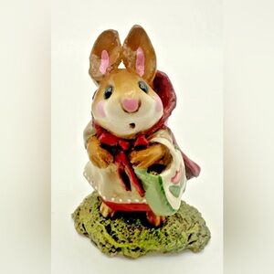 Wee Forest Folk WFF B-13 "Windy Day" Bunny 1992 Annette Petersen Retired